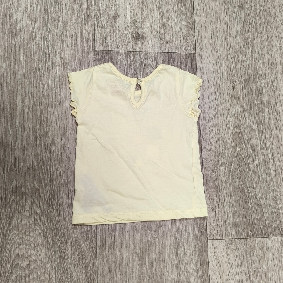 Primark Baby Girls Yellow Flourish Graphic T-Shirt Top 0-3 Months 62cm Flutter