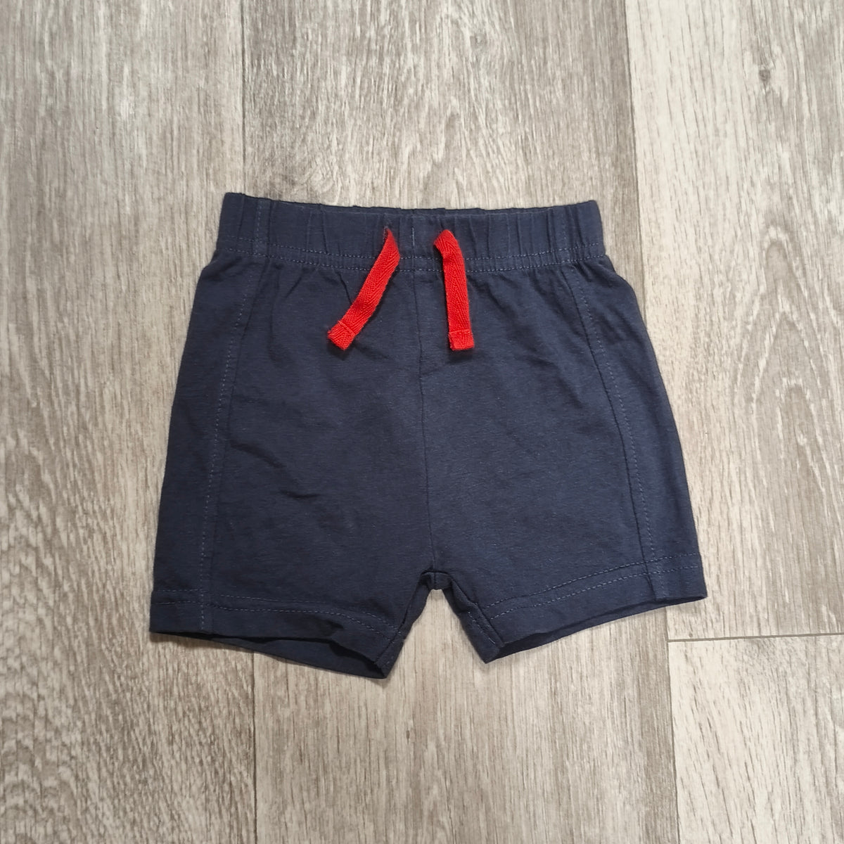 Nutmeg Baby Shorts Navy Blue Cotton Drawstring 3-6 Months 68cm Elastic Waist