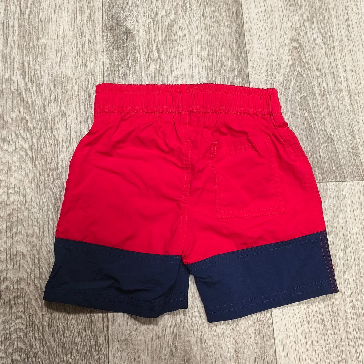 Rebel by Primark Boys Swim Trunks Size 2-3 Yrs 98cm Red Navy Blue Swim Shorts
