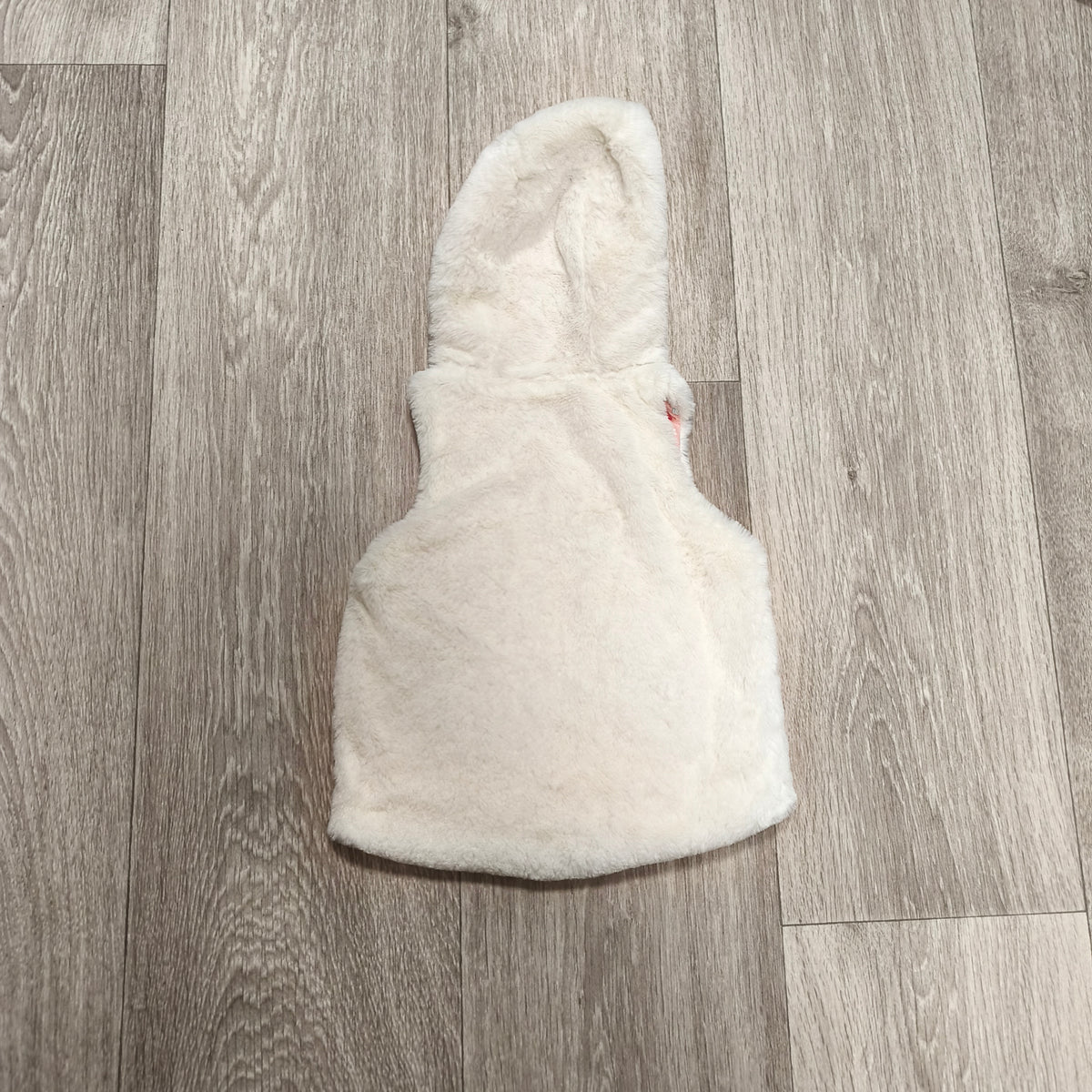 So Cute Baby Girls Cream Faux Fur Hooded Vest Bodywarmer Size 80 (9-12 Months)