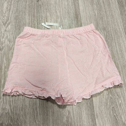 George Girls Pink White Striped Seersucker Shorts Ruffle Hem 11-12 Years