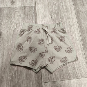 Disney Baby Simba Lion King Infant Shorts 0–3 Months Gray Check Print