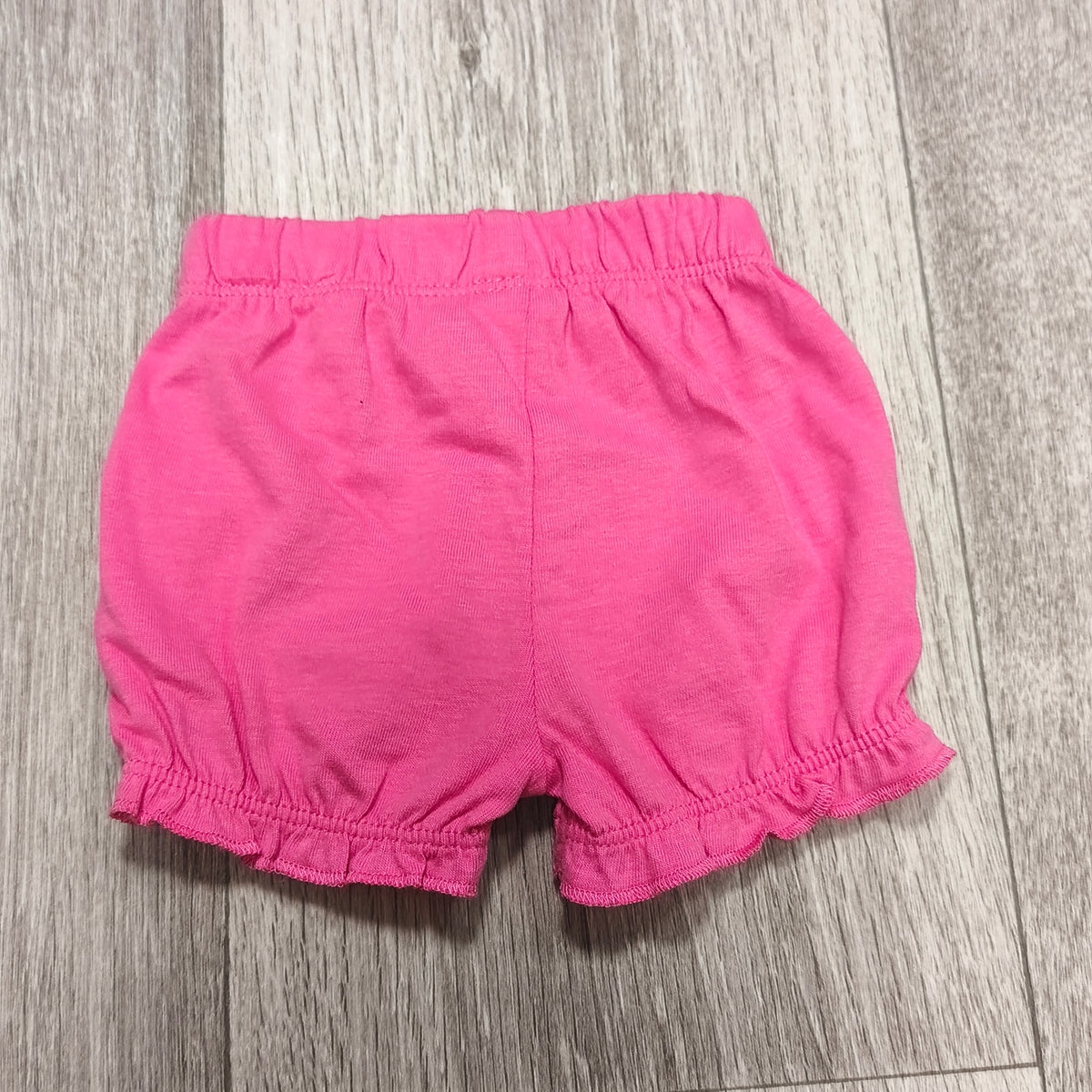George First Size Pink Baby Bloomer Shorts Elastic Waist Ruffle Legs