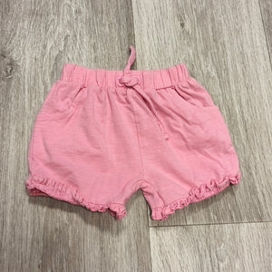 Mini Club Newborn Pink Baby Shorts Ruffle Hem Cotton Elastane