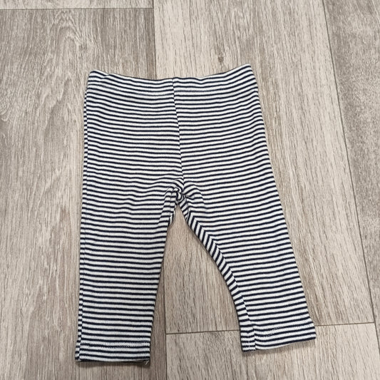 C&A Baby Pants Navy White Striped Cotton Trousers Unisex