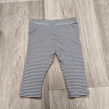 C&A Baby Pants Navy White Striped Cotton Trousers Unisex