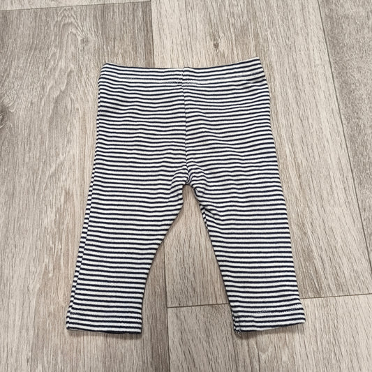 C&A Baby Pants Navy White Striped Cotton Trousers Unisex