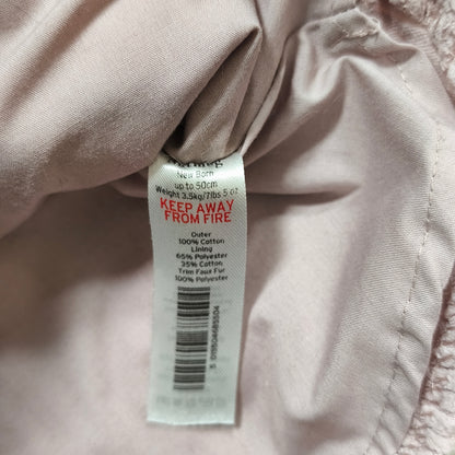 Pink Newborn Corduroy Pinafore Dress Faux Fur Pockets 100% Cotton