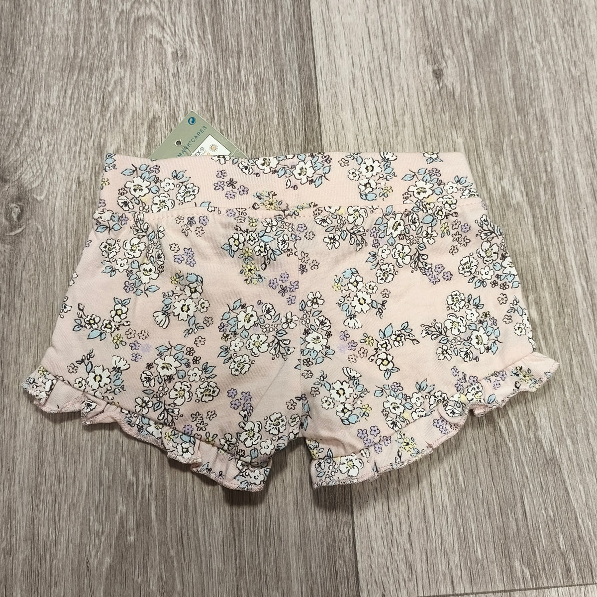 Primark Baby Girls Floral Ruffle Shorts 0–3 Months Sustainable Cotton NWT