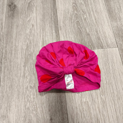 Pink Red Polka Dot Baby Turban Hat 24–36 Months Cotton Knot Cap