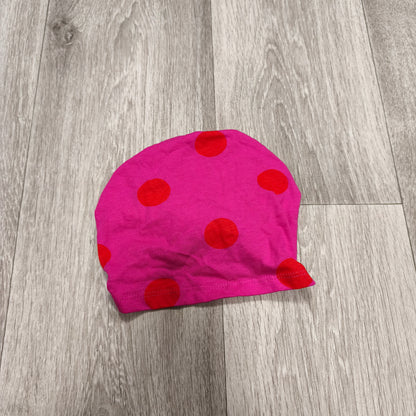 Pink Red Polka Dot Baby Turban Hat 24–36 Months Cotton Knot Cap