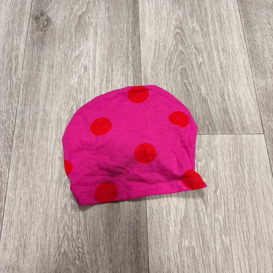 Pink Red Polka Dot Baby Turban Hat 24–36 Months Cotton Knot Cap