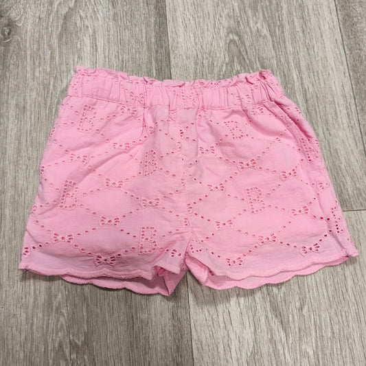 Baker by Ted Baker Baby Shorts Pink 0-3M Cotton Broderie Eyelet