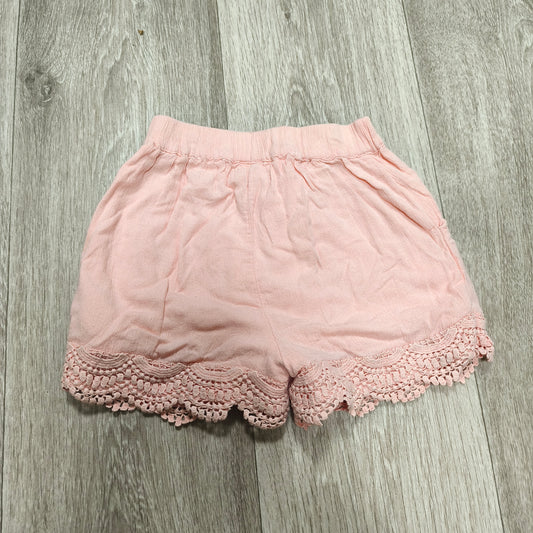 NEXT Girls Pink Lace Trim Shorts Tassel Drawstring Size 4 Years India