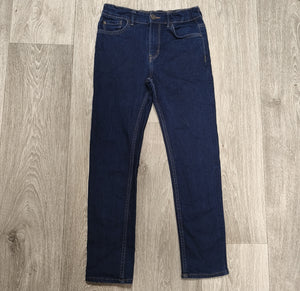 Kids Skinny Jeans Age 10 Years Dark Blue Denim Slim Fit 5-Pocket