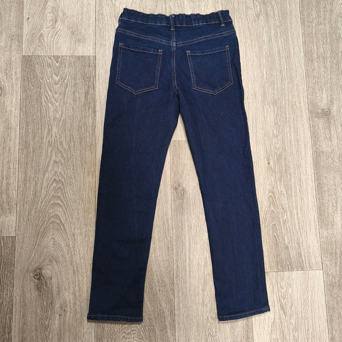 Kids Skinny Jeans Age 10 Years Dark Blue Denim Slim Fit 5-Pocket