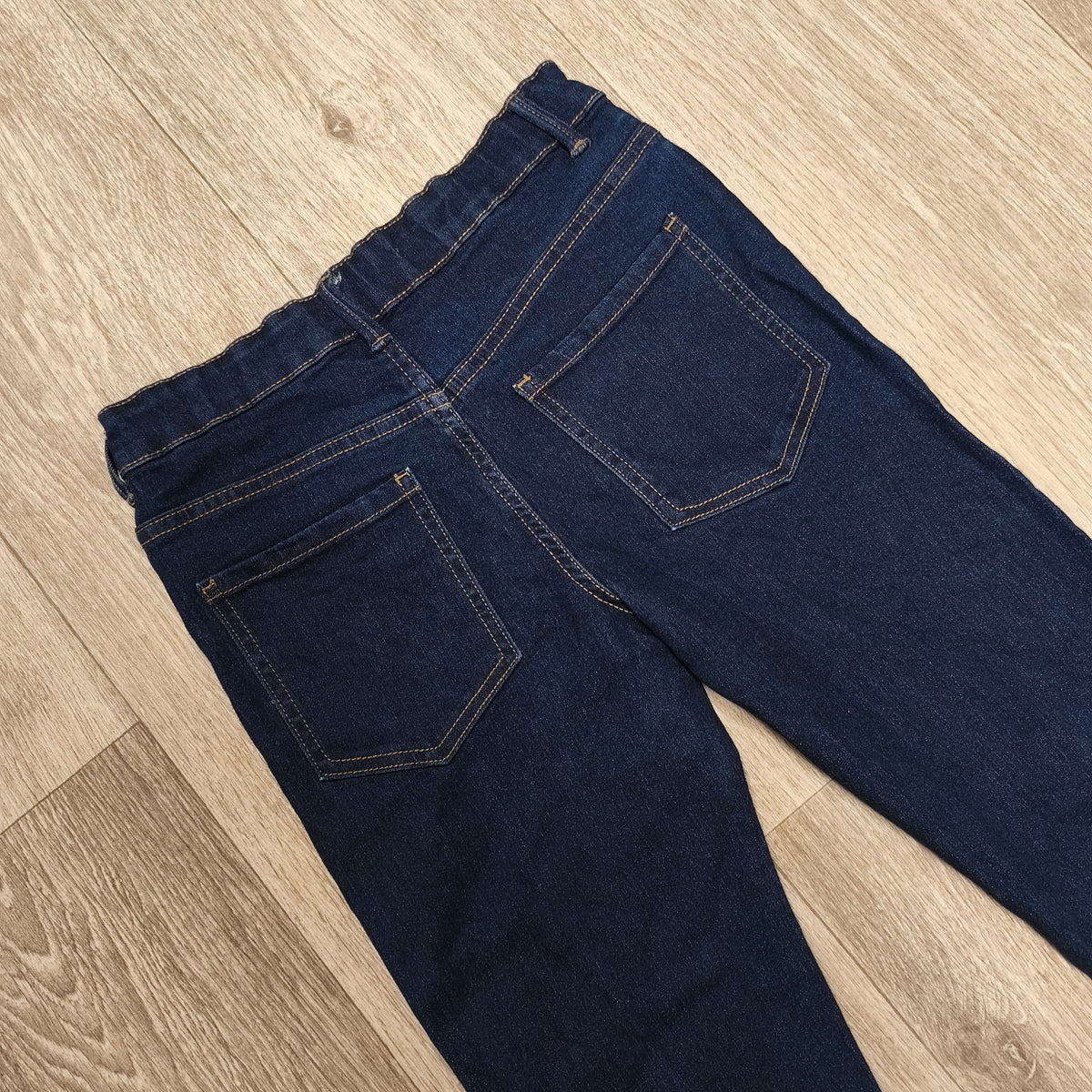Kids Skinny Jeans Age 10 Years Dark Blue Denim Slim Fit 5-Pocket