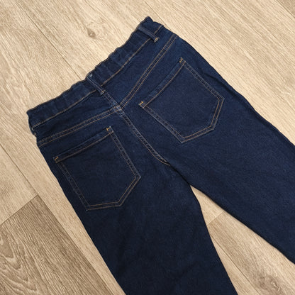Kids Skinny Jeans Age 10 Years Dark Blue Denim Slim Fit 5-Pocket