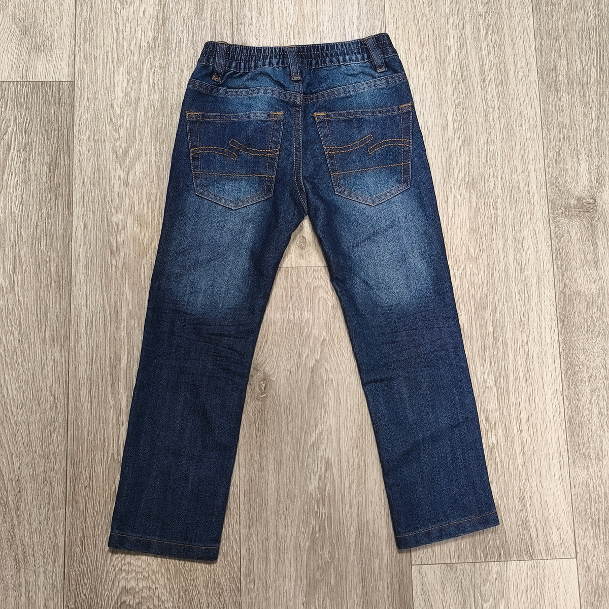 Infinity Kids Jeans Size 104 Boys Dark Blue Denim Straight Leg 3-4 Years
