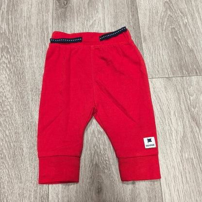 Maine New England Baby Boys Joggers 0-3 Mths Red Pants Debenhams