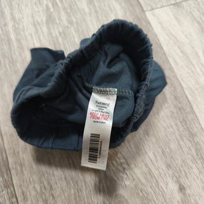 Nutmeg Baby Boys Shorts 0-3 Months 62cm Cotton Dark Slate Blue