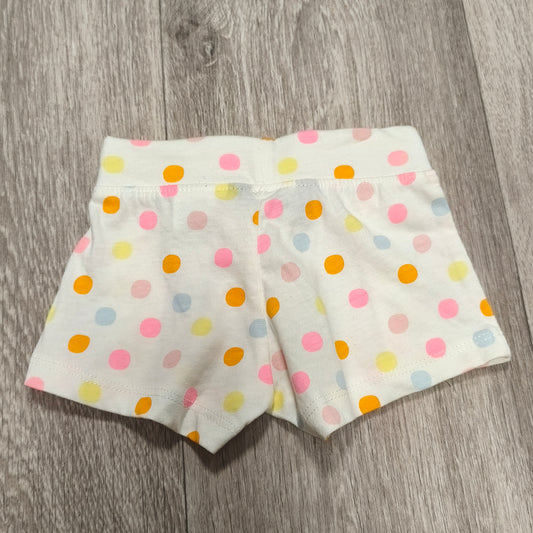 Primark Baby Girl Shorts 0-3M 62cm Polka Dot Ruffle New With Tags