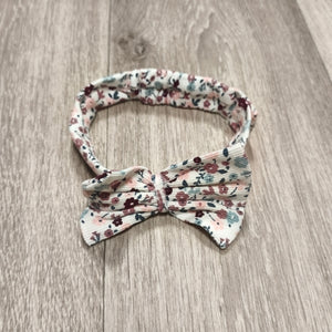 Baby Girl Floral Bow Headband Soft Elastic Infant Toddler Hair Band