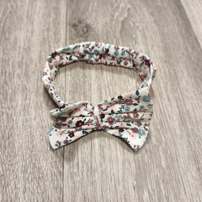 Baby Girl Floral Bow Headband Soft Elastic Infant Toddler Hair Band