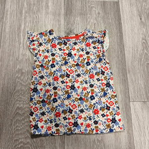 Mothercare Baby Girl Floral Top 18-24 Months 92cm Cat Ruffle Tee