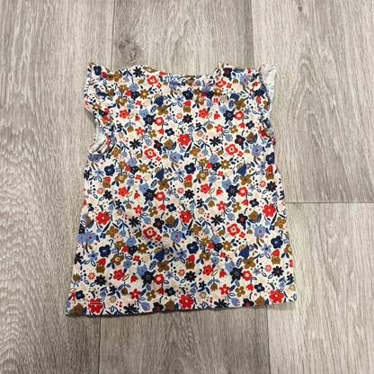 Mothercare Baby Girl Floral Top 18-24 Months 92cm Cat Ruffle Tee