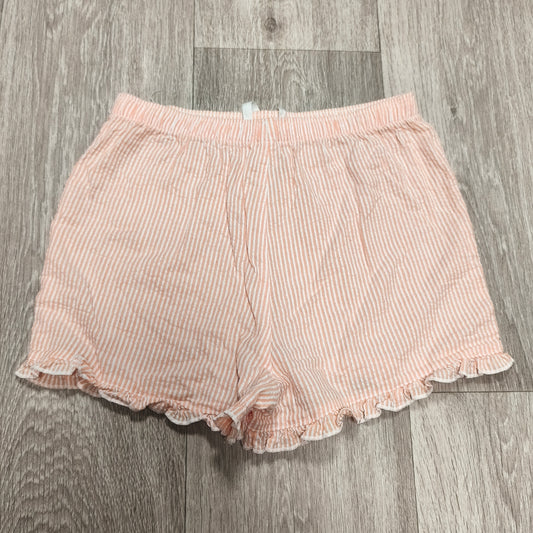 George Girls Shorts 11-12 Years Peach Stripe Ruffle Hem Elastic Waist