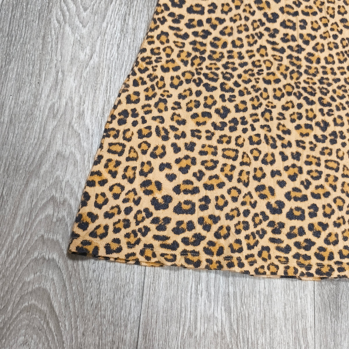 Nutmeg Girls Leopard Print Long Sleeve Dress Age 10-11 Years Viscose