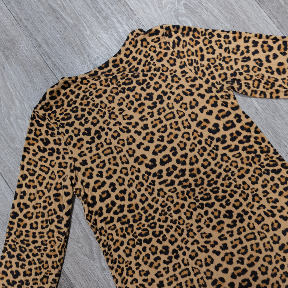 Nutmeg Girls Leopard Print Long Sleeve Dress Age 10-11 Years Viscose