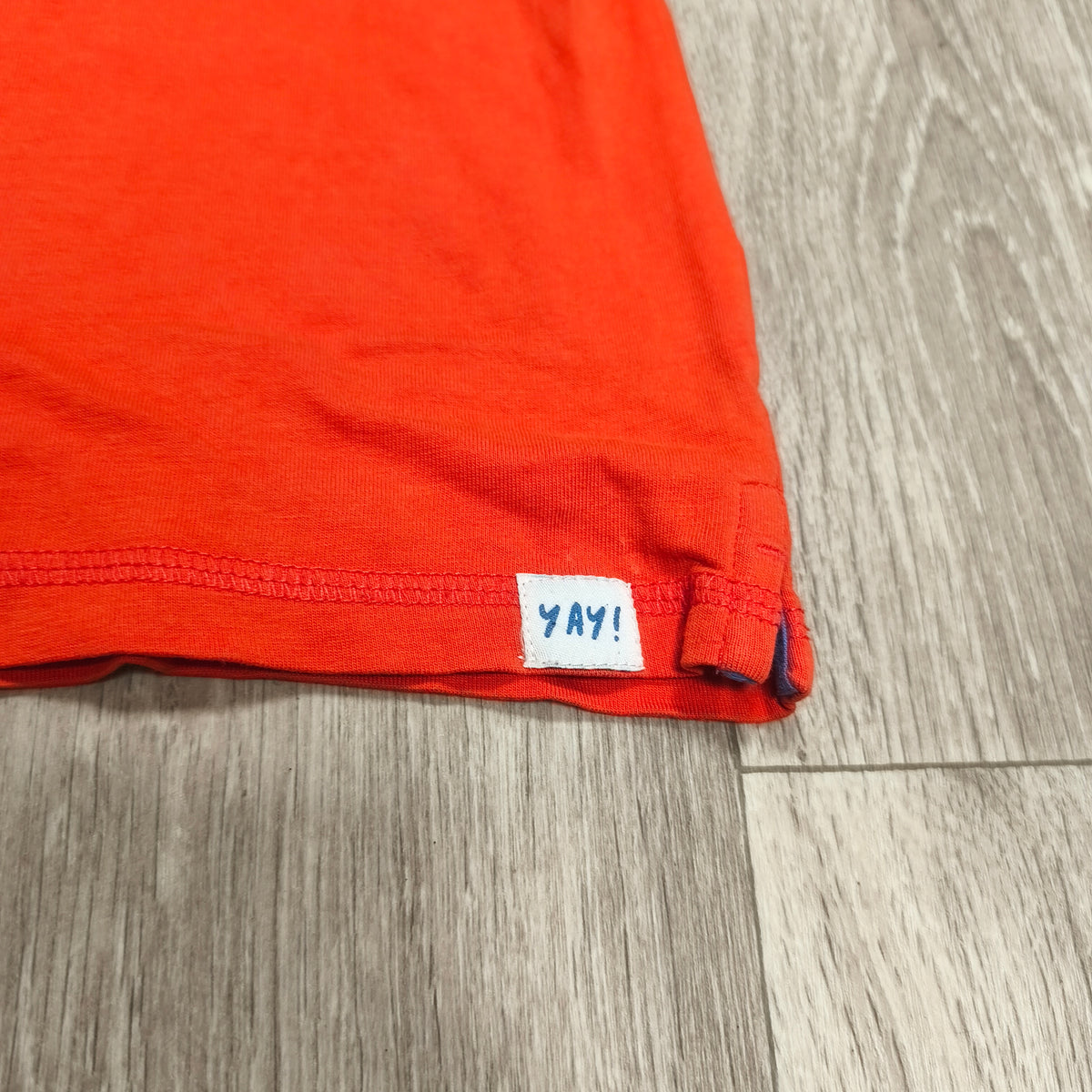George Boys Long Sleeve T-Shirt 6-7 Yrs Awesome Car Raglan Orange Navy