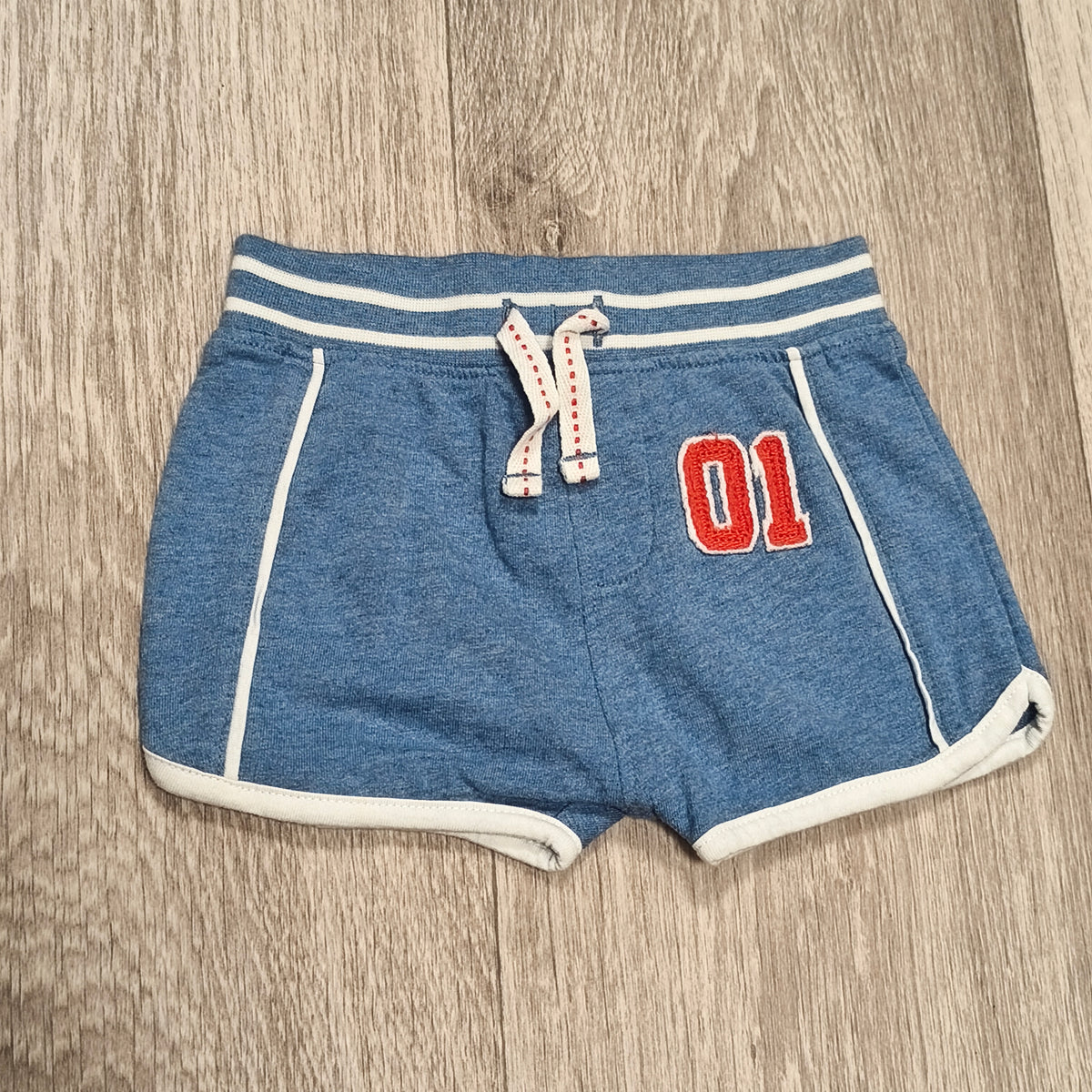 Next Baby Blue Cotton Shorts Up To 3 Months 01 Drawstring Sport Shorts