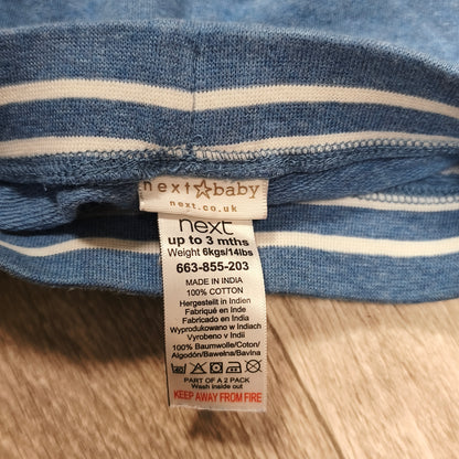 Next Baby Blue Cotton Shorts Up To 3 Months 01 Drawstring Sport Shorts