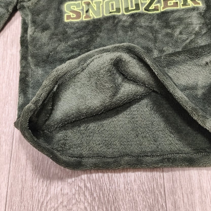 Pepco Kids Fleece Top 7-8 Years Green Super Snoozer Camo Long Sleeve