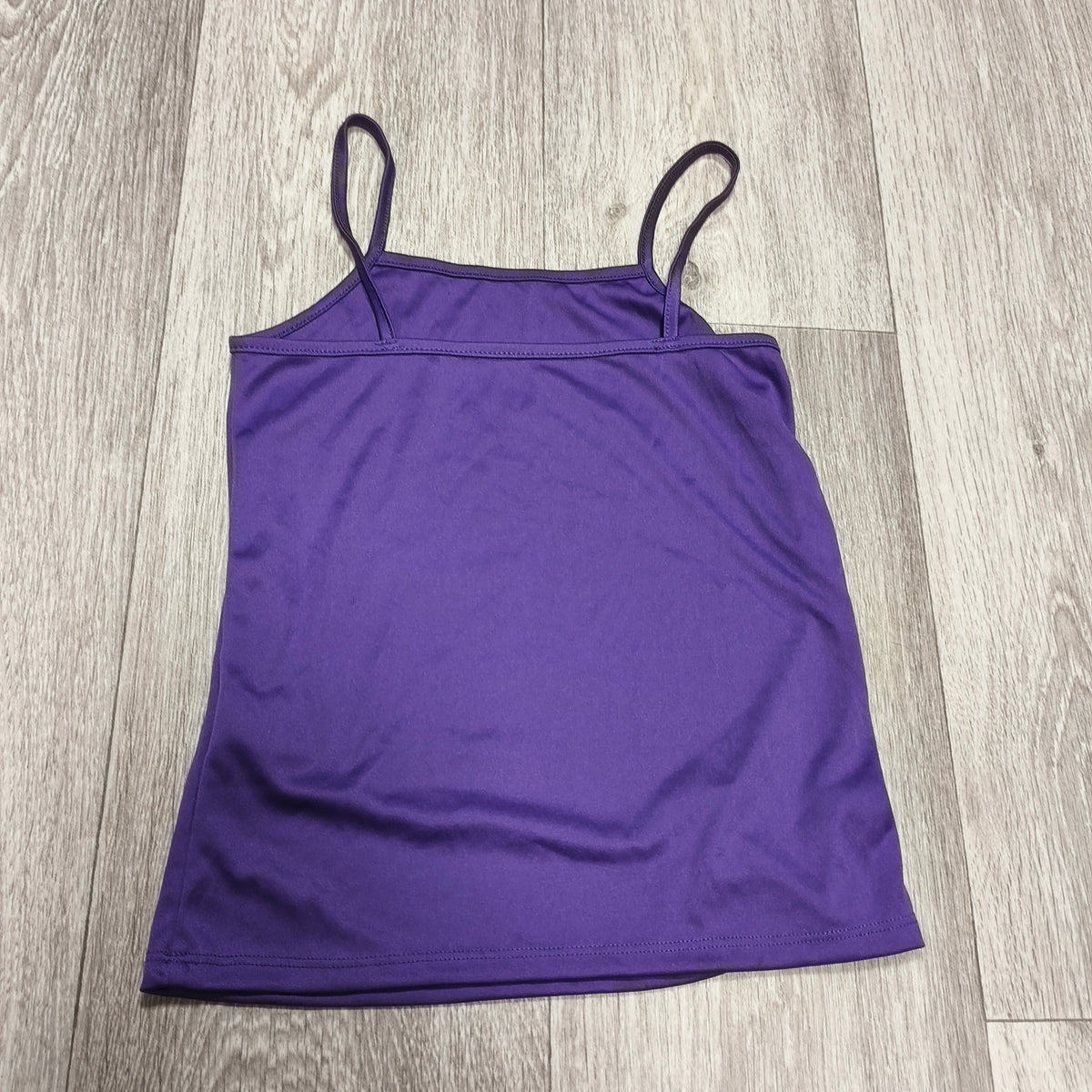 YD Girls Purple Cami Top 9-10 Years 140cm Spaghetti Strap Sleeveless Tank