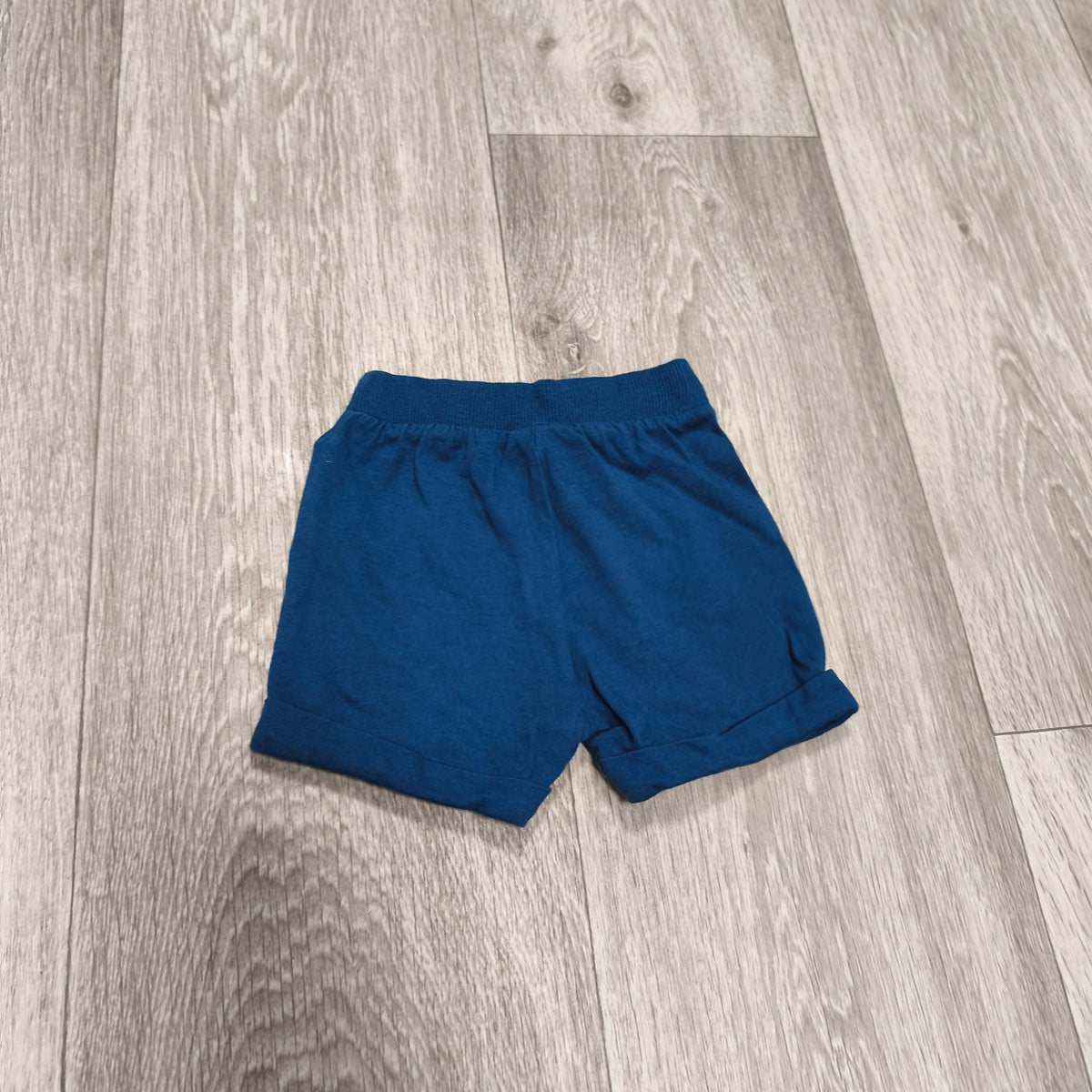 F&F Baby Shorts Up To 3M 62cm Navy Blue Jersey Drawstring Pockets