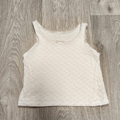 George Girls Vest Tank Top 3-4 Years 98-104cm Pink Rainbow Print