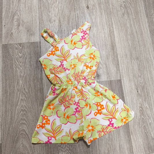 Primark Cares Girls Floral Playsuit Romper 9-10Y 140cm Tropical Summer