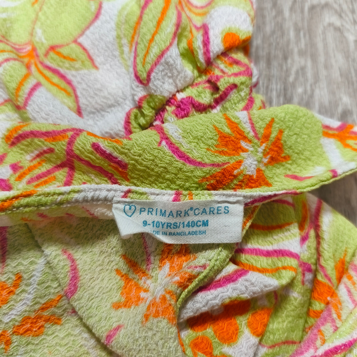 Primark Cares Girls Floral Playsuit Romper 9-10Y 140cm Tropical Summer