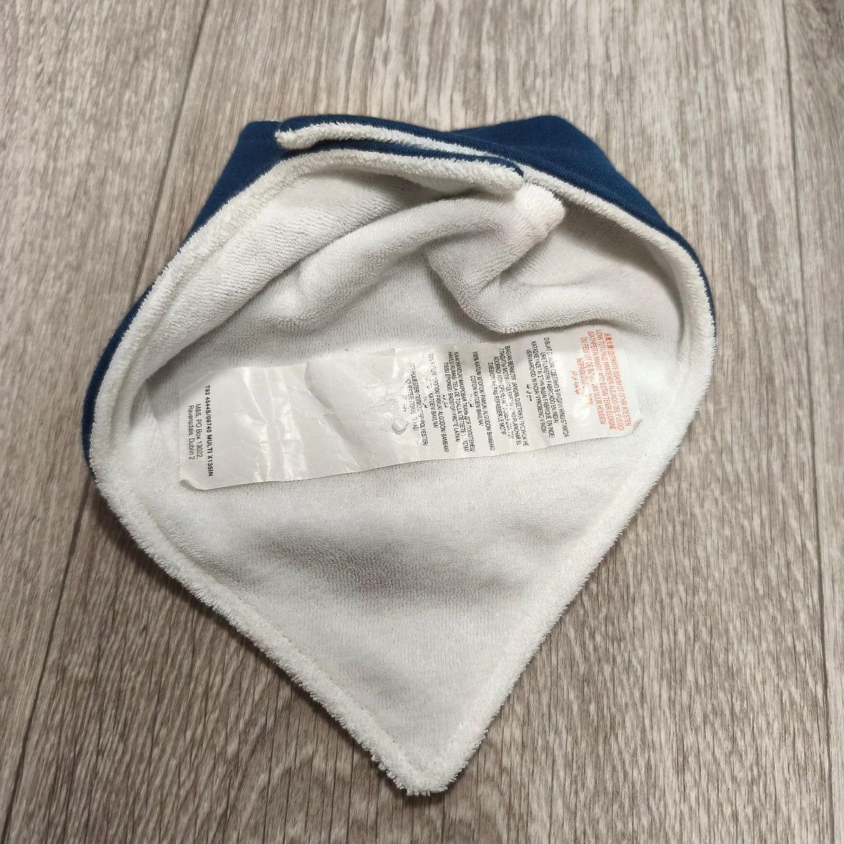 M&S Baby Bandana Dribble Bib Navy Wonderful World Planet Moon Space Cotton