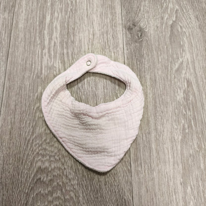 Lily & Dan Baby Dribble Bib Bandana Pink Muslin Snap Cotton Girls