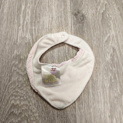 Lily & Dan Baby Dribble Bib Bandana Pink Muslin Snap Cotton Girls