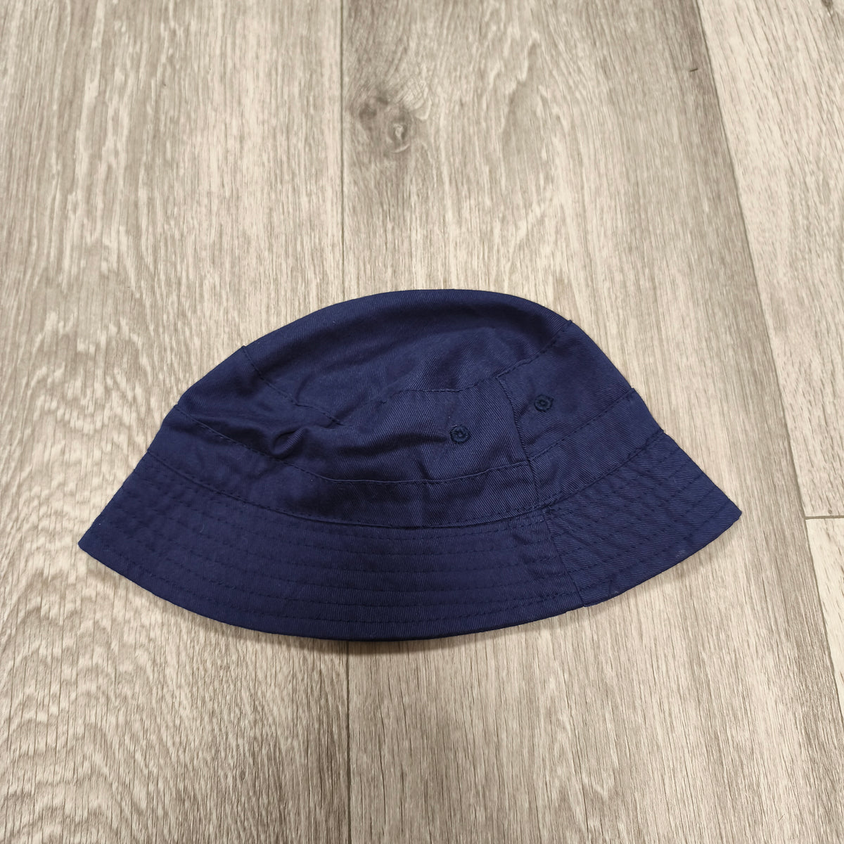 F&F Baby Bucket Hat Navy Blue 1-2 Years Toddler Sun Hat Palm Tree Logo