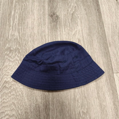 F&F Baby Bucket Hat Navy Blue 1-2 Years Toddler Sun Hat Palm Tree Logo
