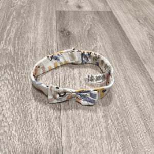 Nutmeg Baby Girls Bow Headband 6-9 Months 100% Cotton Animal Print