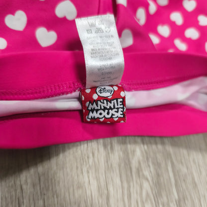 Disney Minnie Mouse Baby Swim Shorts Pink Hearts Ruffle 6-9 Months Miniclub