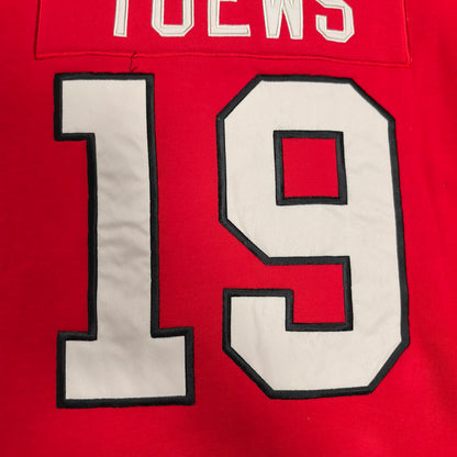 Old Time Hockey Chicago Blackhawks Jonathan Toews #19 Lace Up Hoodie Mens Small